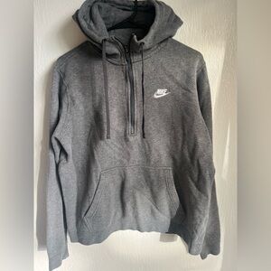 Nike Gray Hoodie Half Zip Women’s Size Medium Used